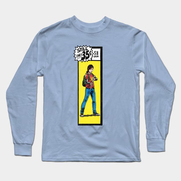 Comic book corner box - Ellie The Last of Us fan art Long Sleeve T-Shirt by MarkScicluna